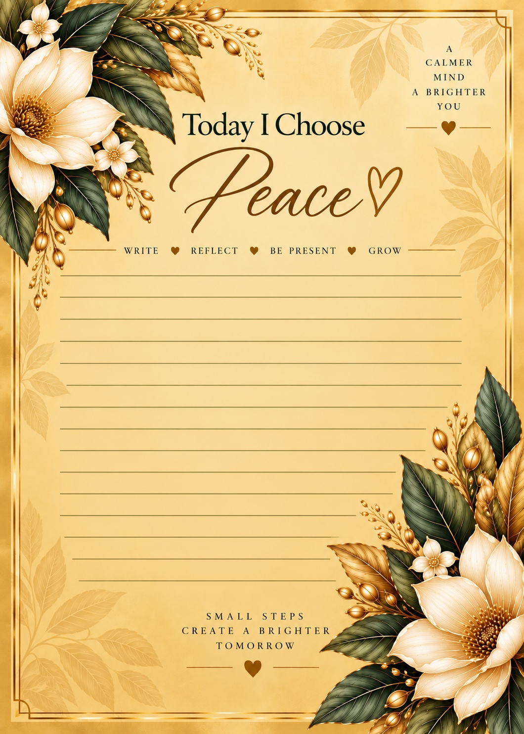 Peaceful Journal interior preview 1