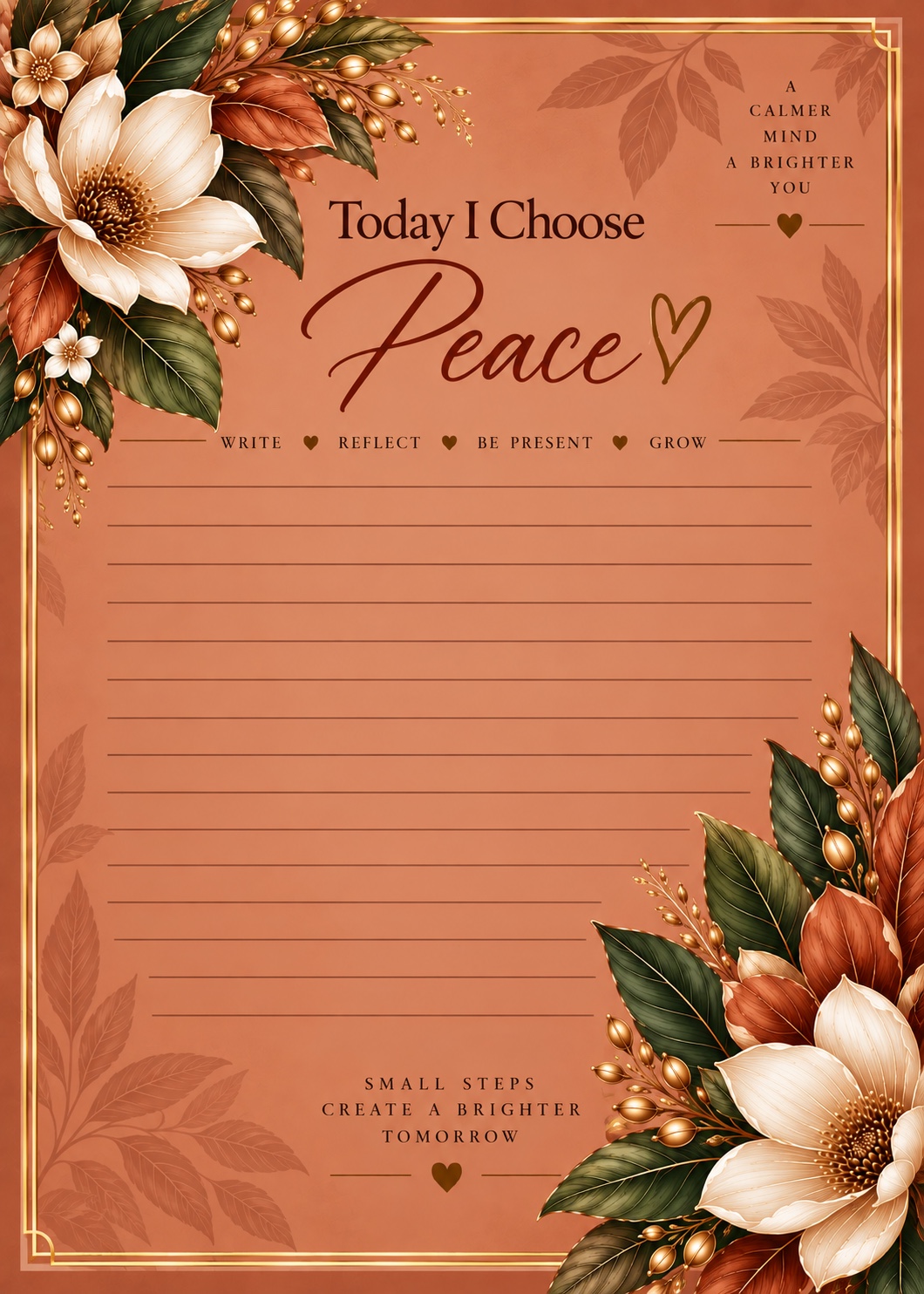 Peaceful Journal interior preview 2