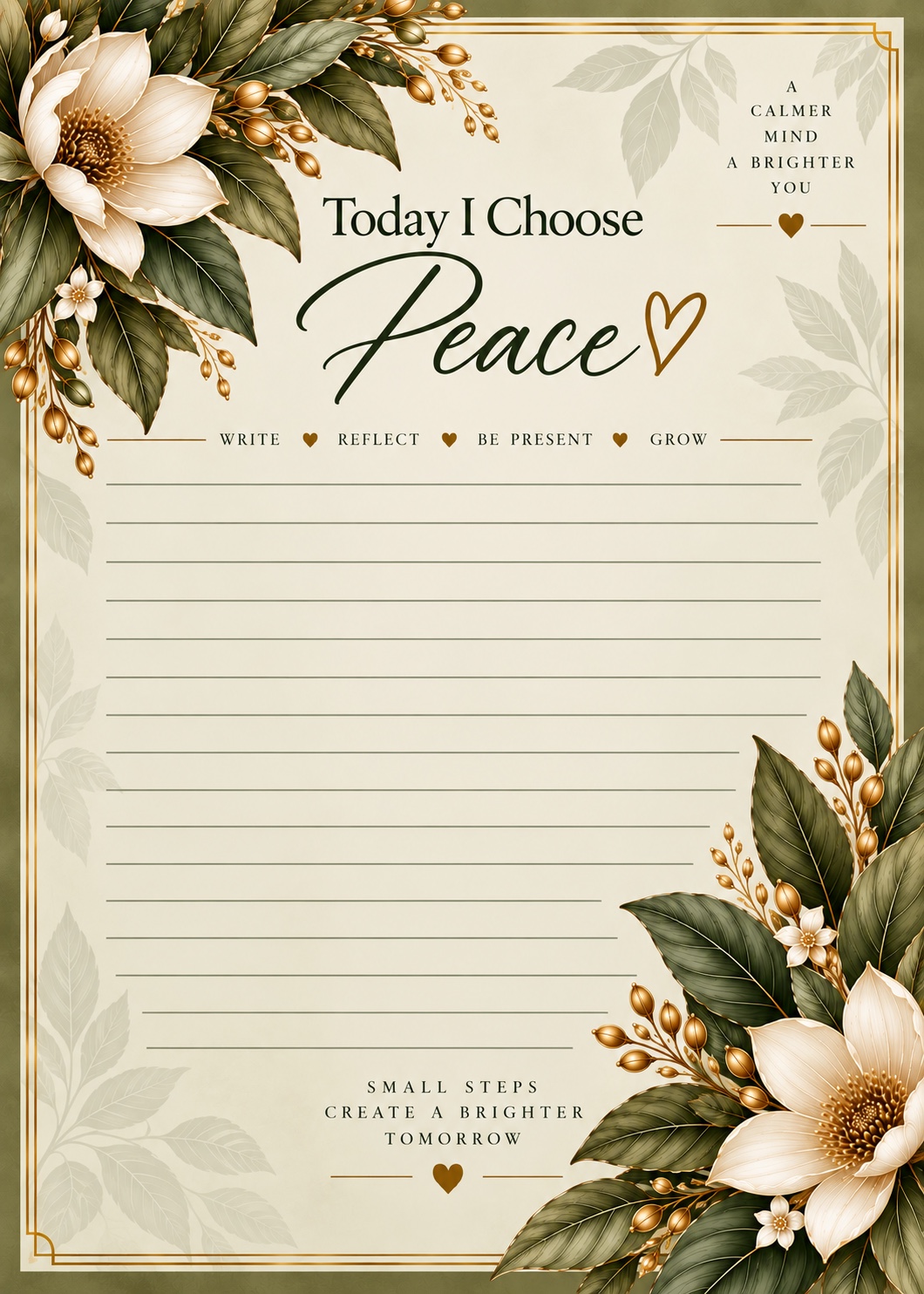 Peaceful Journal interior preview 3