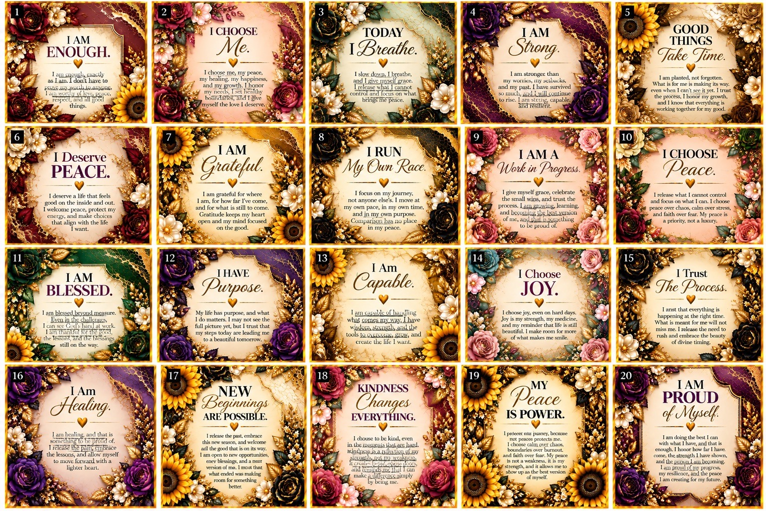 The Peace Pocket & Affirmation Cards