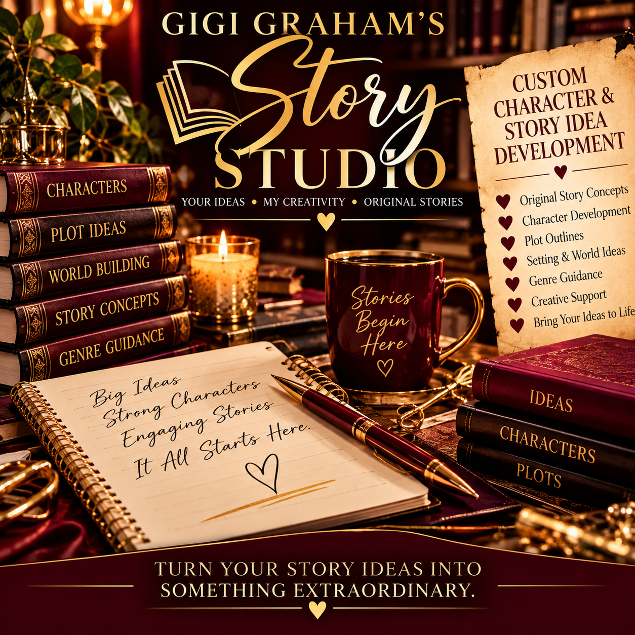 Custom Character & Story Idea Development promotional artwork